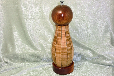Turned Wooden Peppermill